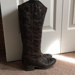 Steve Madden knee high cowboy boots